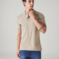 Men's Solid Slim Fit Commuter Polo T-Shirt - Styleshot View