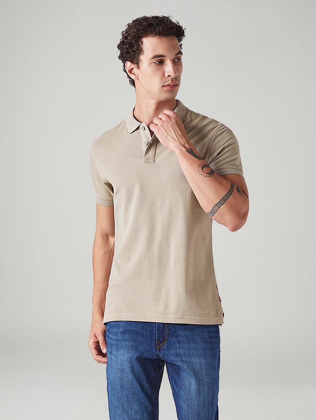 Men's Solid Slim Fit Commuter Polo T-Shirt