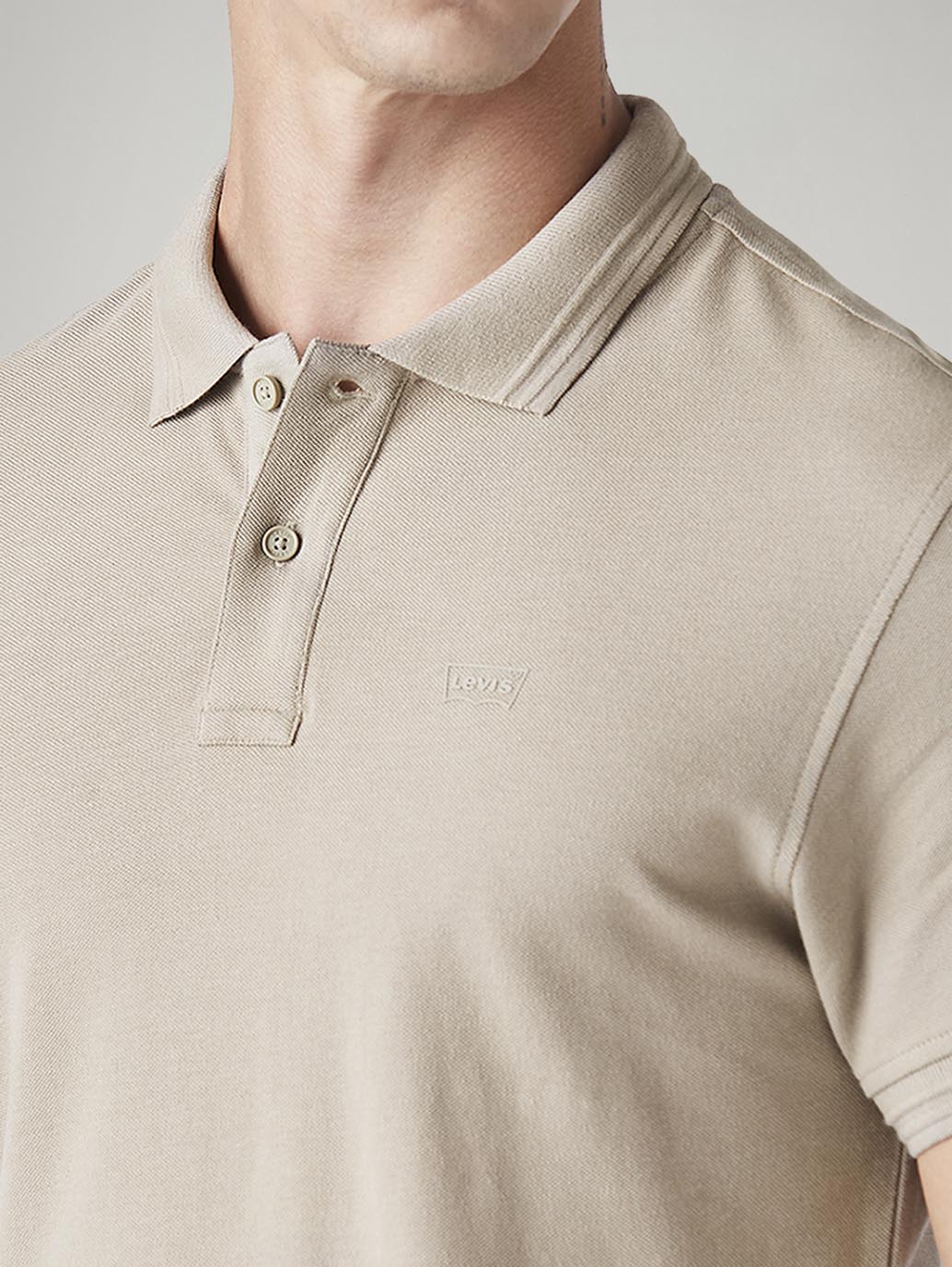 Men's Solid Slim Fit Commuter Polo T-Shirt - Detail View