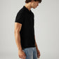 Men's Solid Slim Fit Pique Commuter Polo T-Shirt - Side View