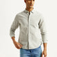 Men's Redloop Checkered Beige Slim Fit Shirt - Styleshot View