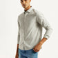 Men's Redloop Checkered Beige Slim Fit Shirt - Side View