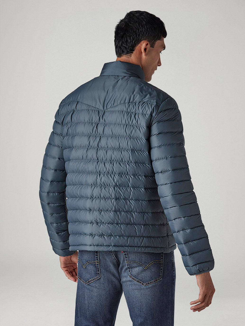 Men's Quilted Slim Fit Puffer Jacket - 20 View