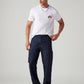 Men's 568 Dark Blue Loose Fit Mid Rise Cargos - Styleshot View