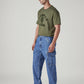 Men's 568 Blue Loose Fit Mid Rise Cargos - Side View