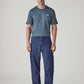 Men's 568 Blue Loose Fit Mid Rise Cargos - Front View