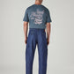 Men's 568 Blue Loose Fit Mid Rise Cargos - Back View