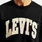 Men's Brand Logo Black Loose Fit T-Shirt - Detail View