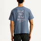 Men's Brand Logo Boxy Fit T-shirt - Back View