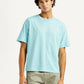 Men's Typographic Print Loose Fit T-shirt - Front View