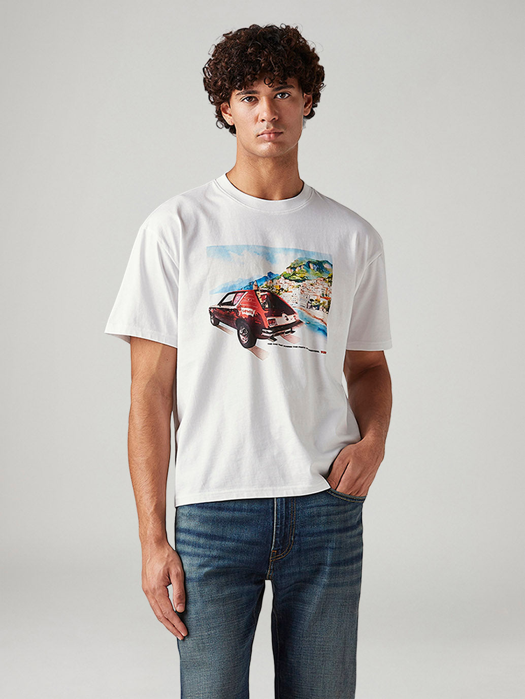 Men's Graphic Print Boxy Fit T-Shirt