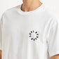 Men's Brand Logo White Boxy T-shirt - Detail View