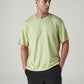 Men's Solid Boxy Fit Jersey T-Shirt - Styleshot View