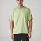 Men's Solid Boxy Fit Jersey T-Shirt - Front View