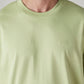 Men's Solid Boxy Fit Jersey T-Shirt - Detail View