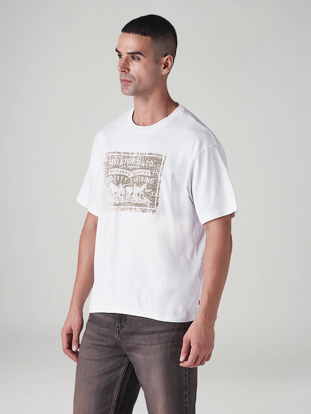 Men's Graphic Boxy Fit Jersey T-Shirt - 20 View