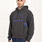 Men's Brand Logo Charcoal Grey Hooded Sweatshirt - 20 View