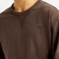 Men's Solid Crew Neck Sweatshirt - Detail View