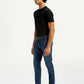 Men's Redloop 512 Dark Indigo Slim Tapered Fit Mid Rise Jeans - Side View