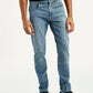 Men's Redloop 512 Dark Indigo Slim Tapered Fit Mid Rise Jeans - Front View