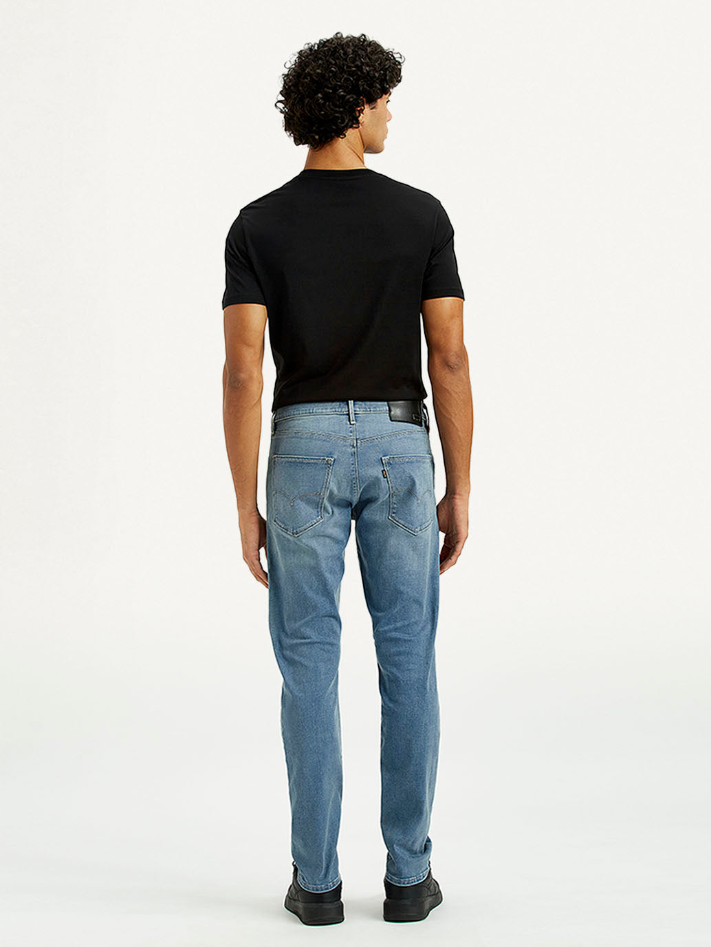 Men's Redloop 512 Dark Indigo Slim Tapered Fit Mid Rise Jeans - Back View