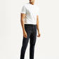 Men's Redloop 512 Charcoal Grey Slim Tapered Fit Mid Rise Jeans - Side View