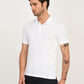 Men's Solid White Polo T-Shirt - side View