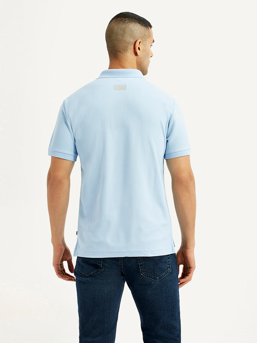 Men's Solid Light Blue Polo T-Shirt - 0ac5bbe9-3cb1-46ac-b63e-36297c5cf432 View