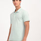 Men's Solid Light Green Polo T-Shirt - side View