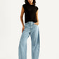 Women's Cinch Light Blue Barrel Loose Fit Mid Rise Jeans - Styleshot View