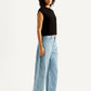 Women's Cinch Light Blue Barrel Loose Fit Mid Rise Jeans - Side View