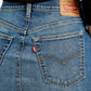 Women's Mid Rise Blue Regular Fit Skirt - Detail View