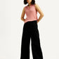 Women's 728 Black Flared Fit High Rise Jeans - Styleshot View