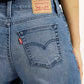 Women's 728 Dark Blue Flared Fit High Rise Jeans - Detail View