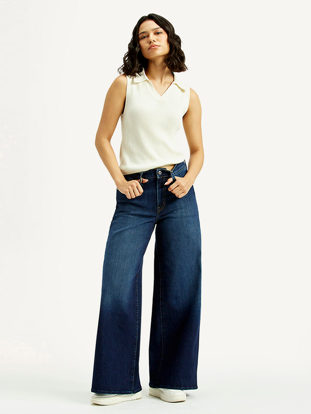 Women's 728 Dark Indigo Flared Fit High Rise Jeans