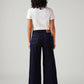 Women's 728 Dark Blue Wide Leg Fit High Rise Jeans - Back View