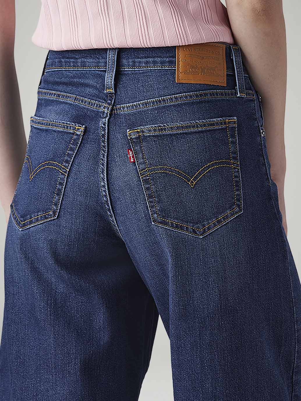 Women's 728 Blue Wide Leg Fit High Rise Jeans - 20 View