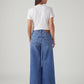 Women's 728 Blue Wide Leg Fit High Rise Jeans - Back View