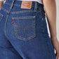 Women's 728 Blue Wide Leg Fit High Rise Jeans - Detail View