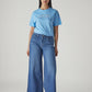 Women's 728 Blue Wide Leg Fit High Rise Jeans - Front View