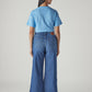 Women's 728 Blue Wide Leg Fit High Rise Jeans - Back View
