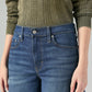 Women's 728 Dark Blue Wide Leg Fit High Rise Jeans - 20 View