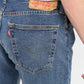 Men's 501 Blue Straight Fit Mid Rise Jeans - 7c66f950-0f12-4183-b8cf-1d4805819b58 View