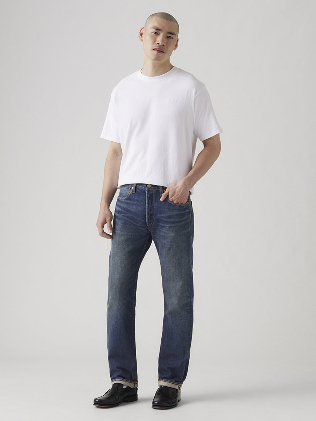 Levi's® Men's 501® Original Selvedge Jeans - Front View
