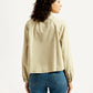 Women's Solid Spread Collar Denim Shirt - Back View