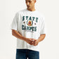 Men's Graphic Loose Fit T-Shirt - Front View
