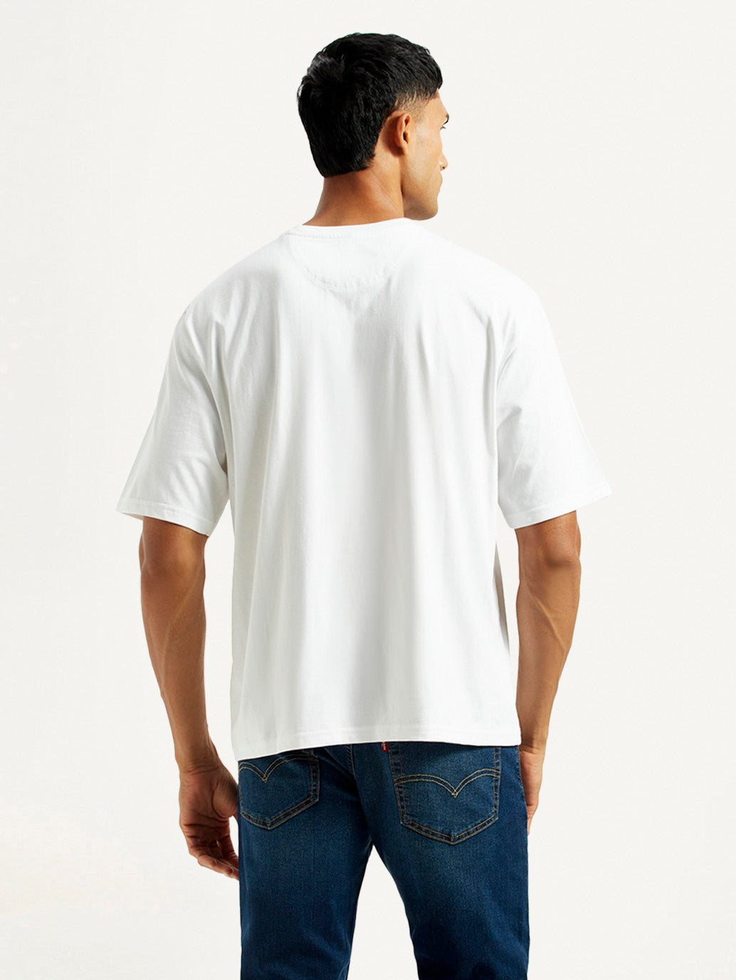 Men's Graphic Loose Fit T-Shirt - Back View