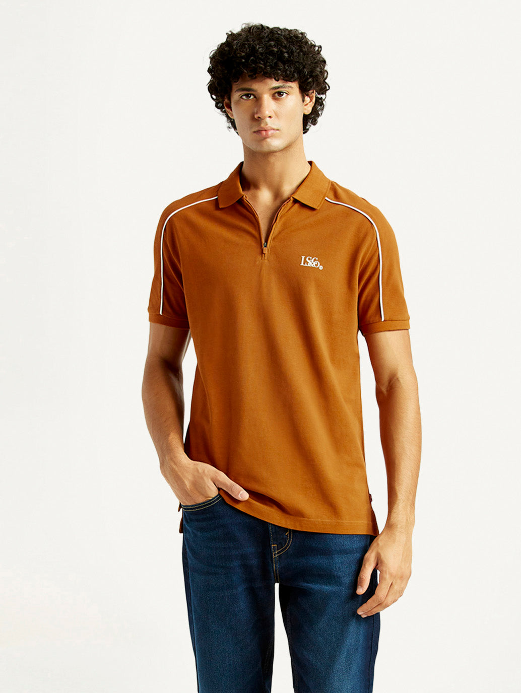 Men's Pure Cotton Slim Fit Polo T-shirt