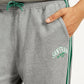 Men's Grey Relaxed Fit Track Pants - Detail View
