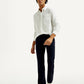 Men's Navy Blue Baggy Fit Mid Rise Chinos - Elevated View